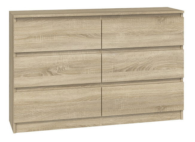 Komód Musecalo 6 120 (szonoma tölgy)