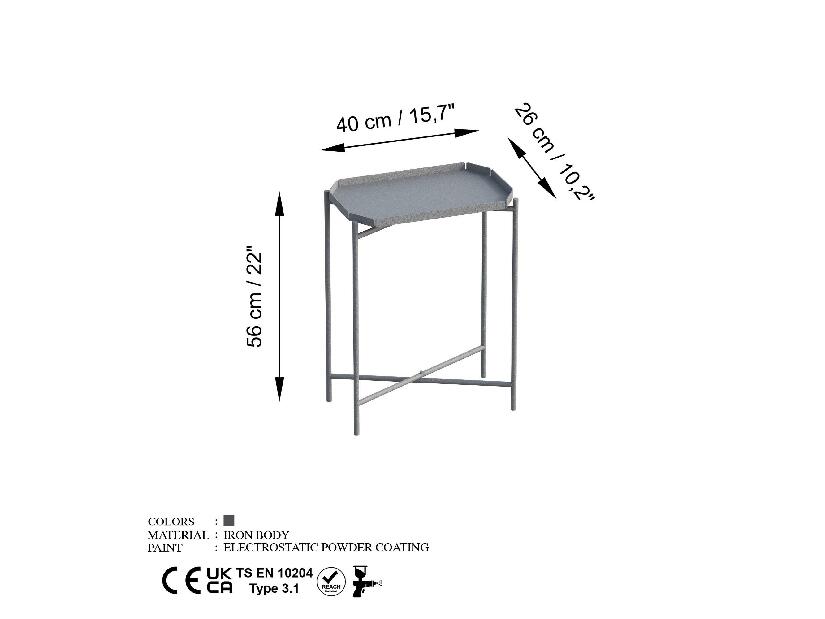 Konferenčný stolík Museli 9 (sivá) 