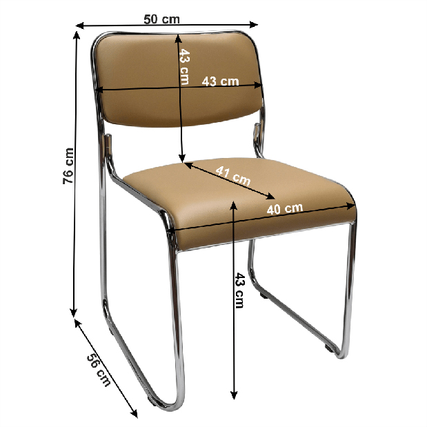 Set 2 ks. jedálenských stoličiek Bluttu (hnedá) *výpredaj