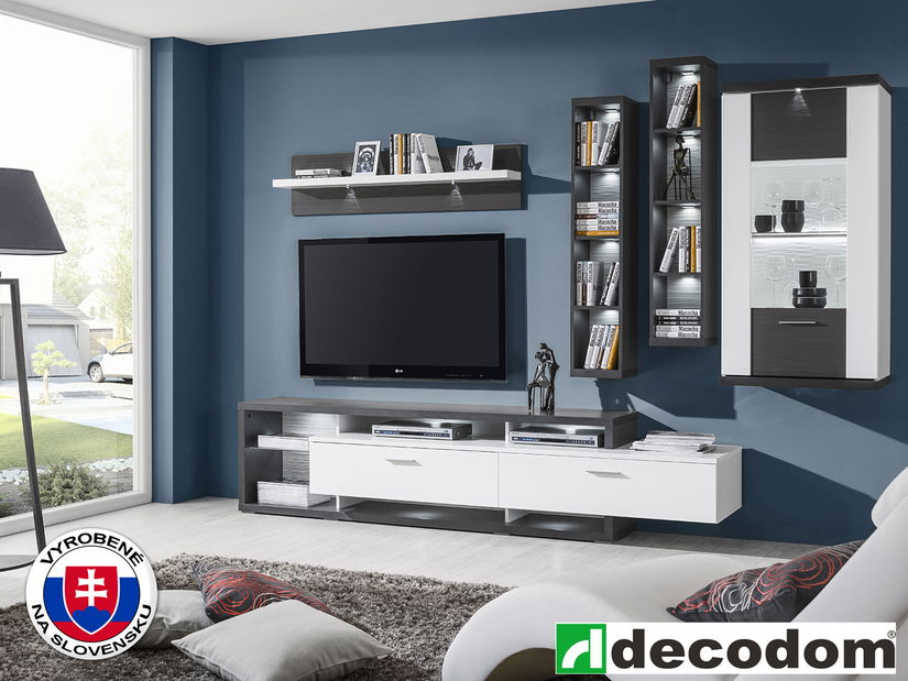 Obývacia stena Decodom Brooklyn Kombinácia 27B (s osvetlením)