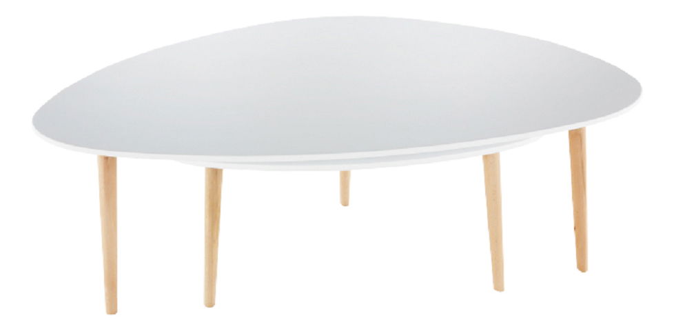 Konferencijski stol Faith (bijela + bukva)