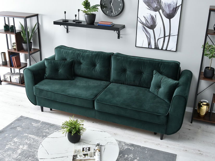 Canapea două locuri Bacteria (verde + negru)