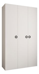 Ruhásszekrény 150 cm Carmela 50-1 (fehér + fekete)