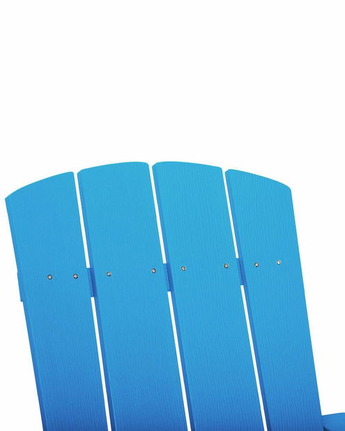 Záhradná stolička s podnožkou Adack (modrá)