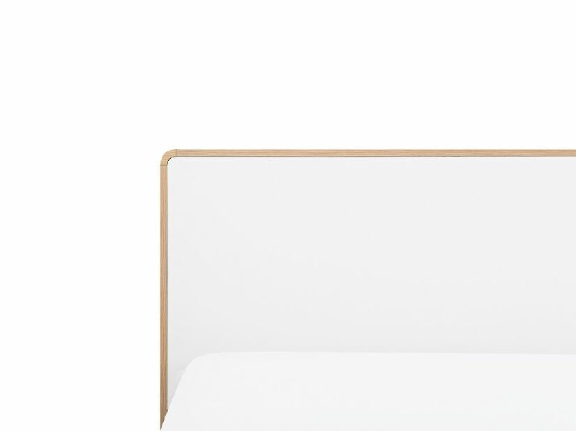 Bračni krevet 160 cm SERVI (s podnicom) (svijetlo drvo)