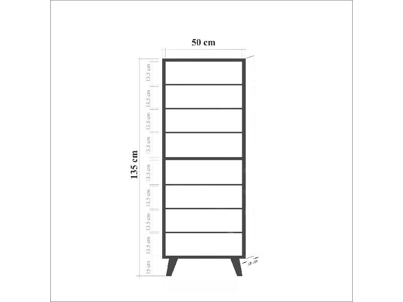 Mobilier Hol Beside 1 (alb + antracit) 