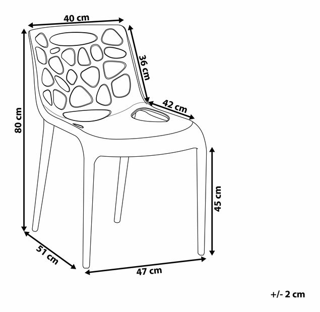 Scaun de sufragerie Margam (negru)