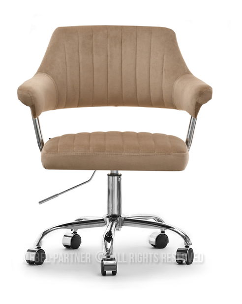 Stolička Merylyn (béžová + chrómová)