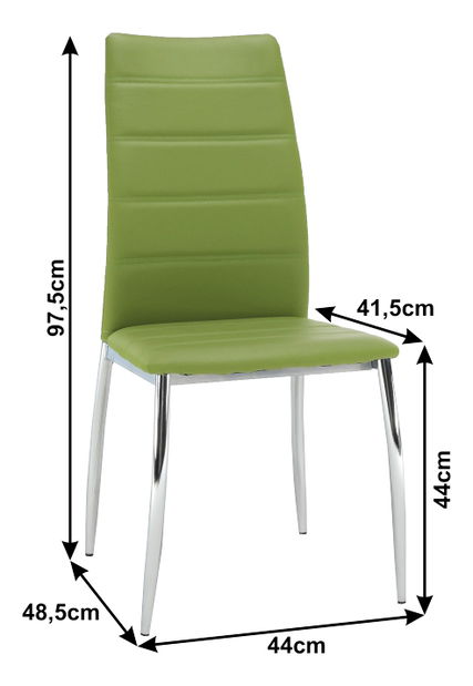 Jedálenská stolička Deloros zelená