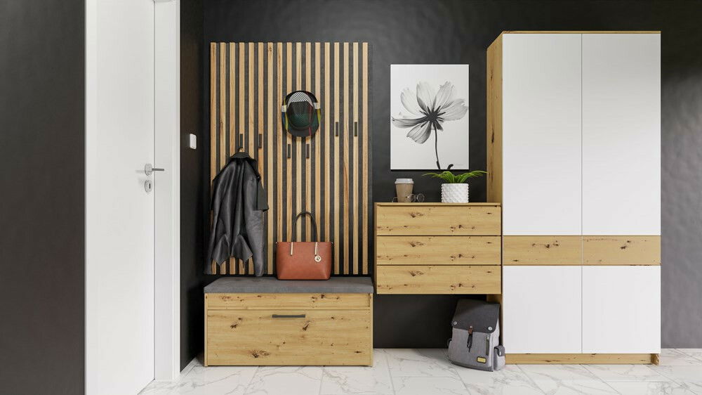 Cipőtároló (cipősszekrény) Puntuable 1 (artisan tölgy)