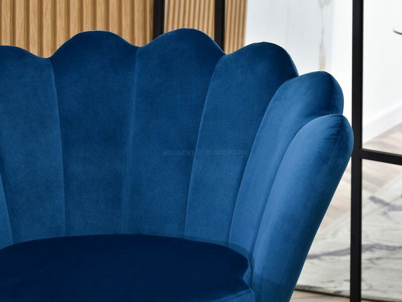 Fotel Lasair (tengerkék + króm)