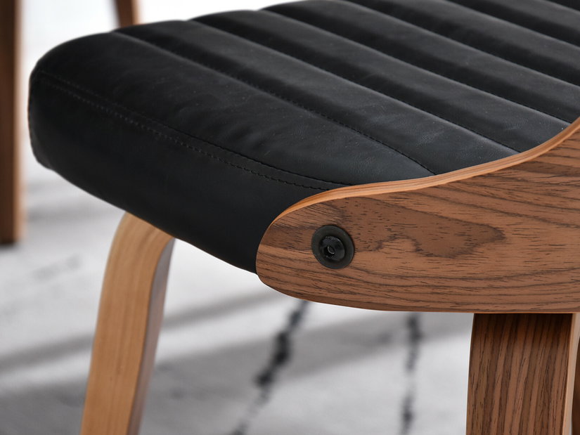 Scaun Iris (nuc închis + nuc)