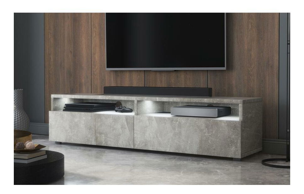 TV ormarić/stolić Redcan 140 (s rasvjetom) (beton)