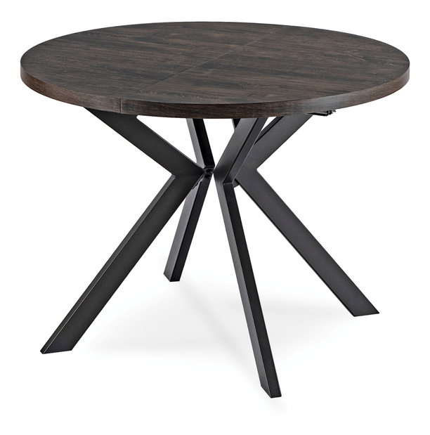 Rozkladací jedálenský stôl Lavar (čierna) (pre 4-10 osôb)