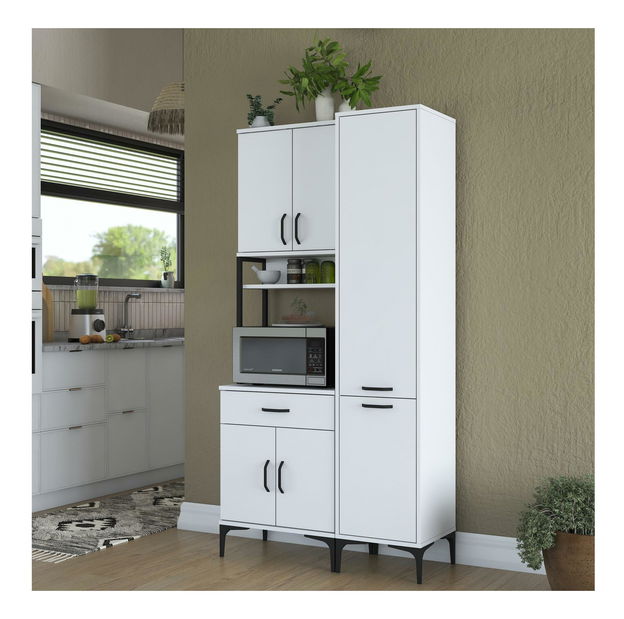 Set dulapuri bucătărie Jenaretta 21 (alb + negru)