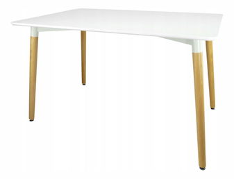 Jedálenský stôl Molly S (biela + prírodná) *bazár