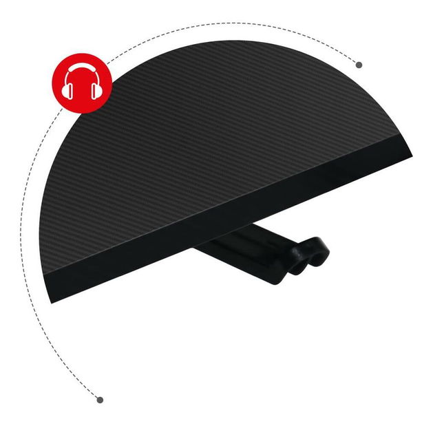 Kutni PC stolić Hyperion 7.7 (crna)