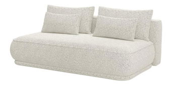 Canapea trei locuri Lesanna  (bej deschis + negru)