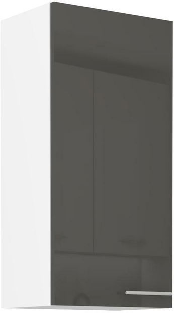 Gornji kuhinjski ormarić Lavera 45 G-90 1F (korpus: bijela + front: sivi sjaj)