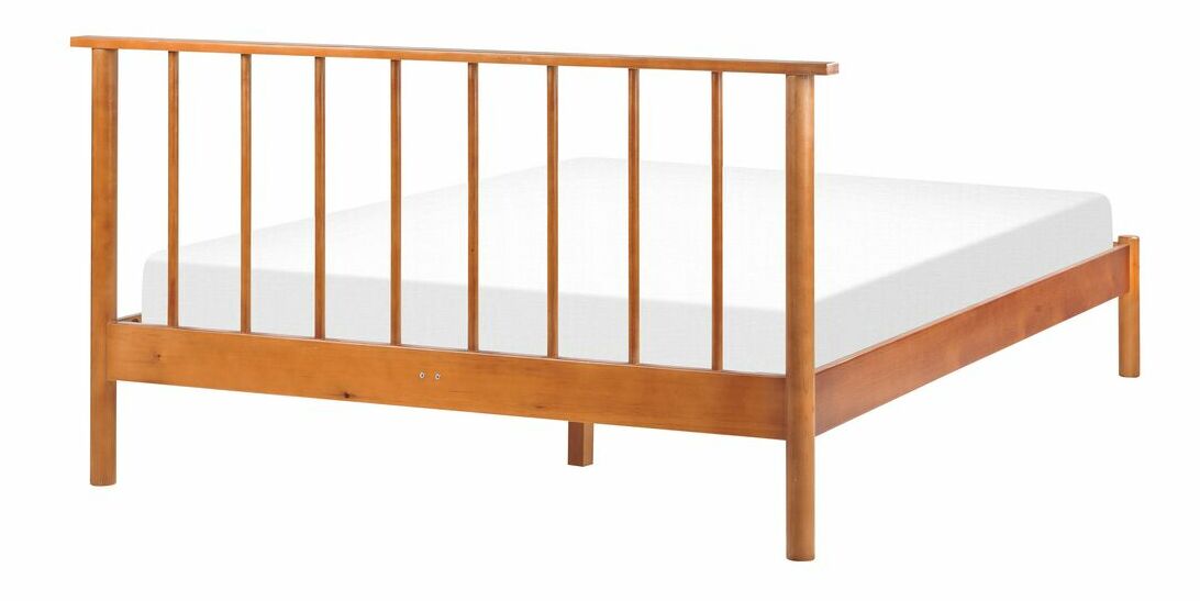 Franciaágy 140 cm Clinton Bonell (bordó) (ágyráccsal és matraccal, és tárolóhellyel)