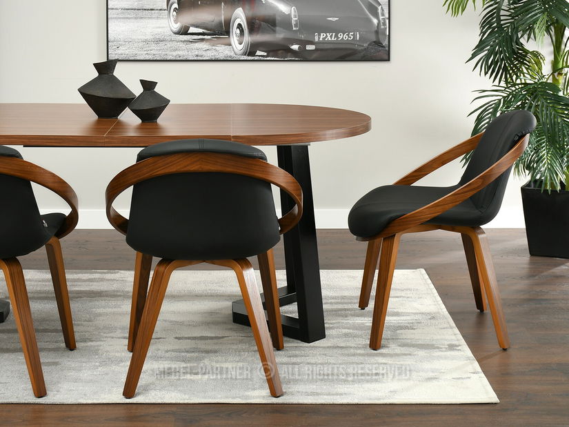 Stolička Lila K (čierna + orech)