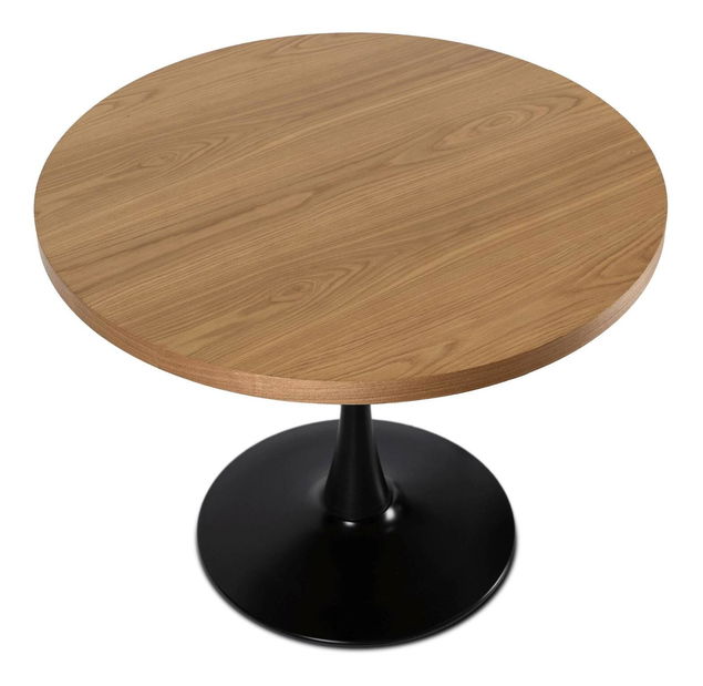 Masă sufragerie Luchan (stejar auriu + negru) (pentru 4 persoane)