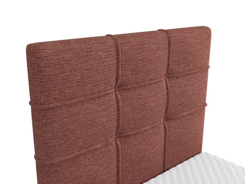 Jednostruki krevet 80 cm Infernus Comfort (terakota) (s podnicom, bez prostora za odlaganje)