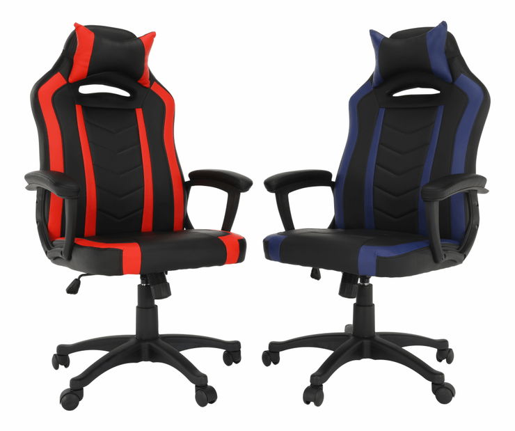 Fotoliu de birou Agi (negru + Roșu)