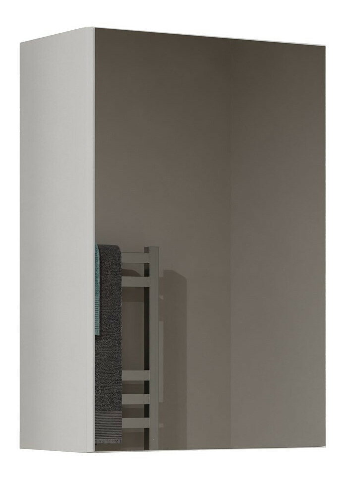 Závesná kúpelňová skrinka Perdieron 3 (biela) (so zrkadlom)