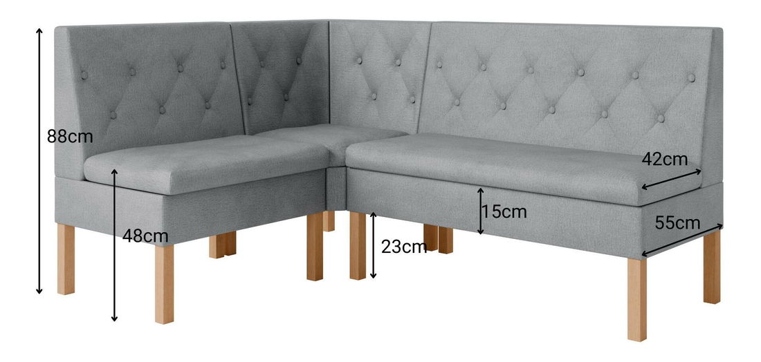 Sarokpad Pirma 130x170 (oliva)