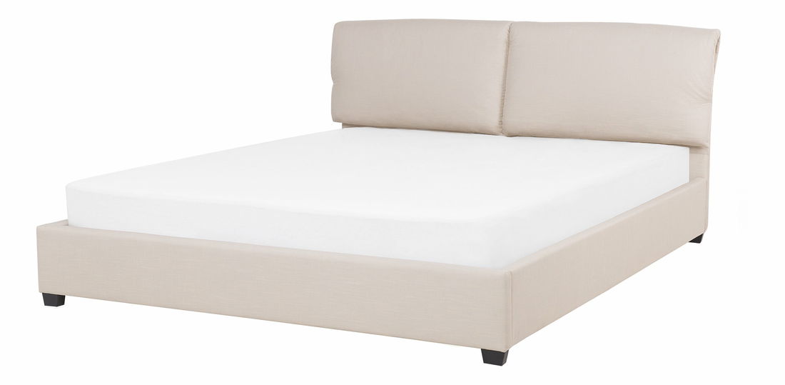 Pat matrimonial 180 cm BELLA (cu somieră) (bej) *vânzare stoc 