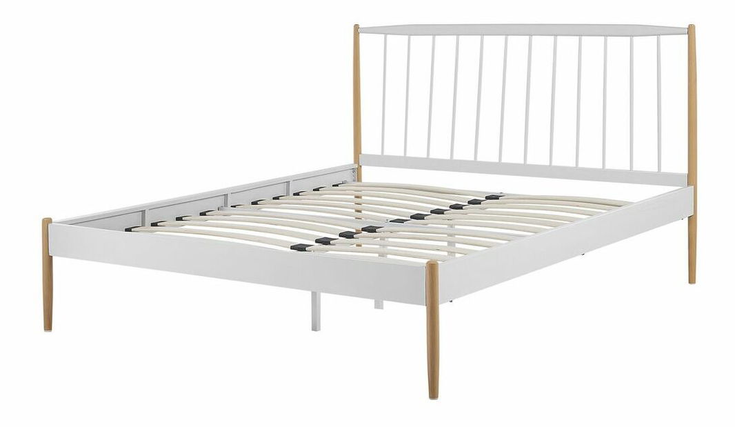 Manželská posteľ 140x200 cm Mares (biela)