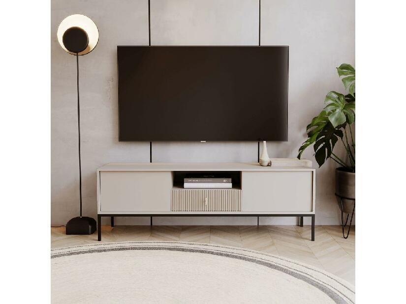TV asztal/szekrény Vuvaso (fekete + arany) 