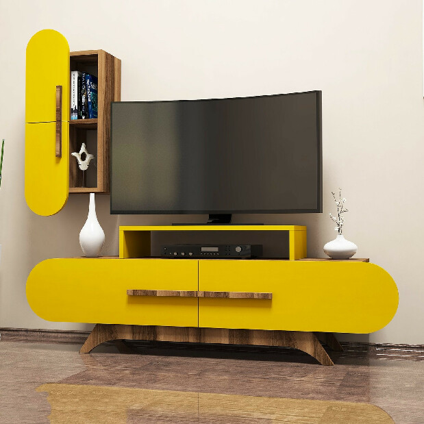 Mobilier living Roma (Nuc + Galben)