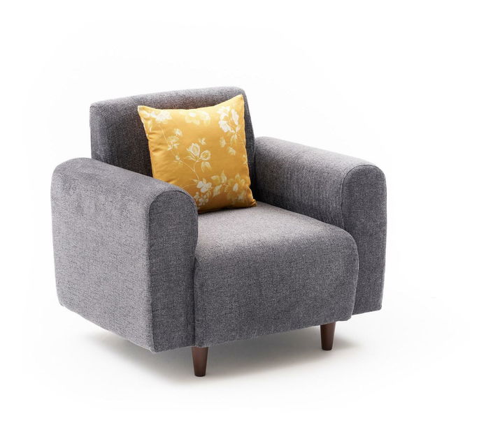 Fotelja Noyalepo C (siva + orah)