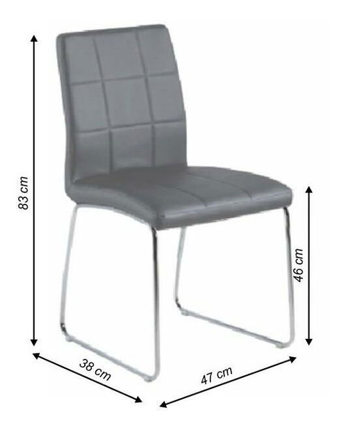 Scaun de sufragerie Sida (Gri)