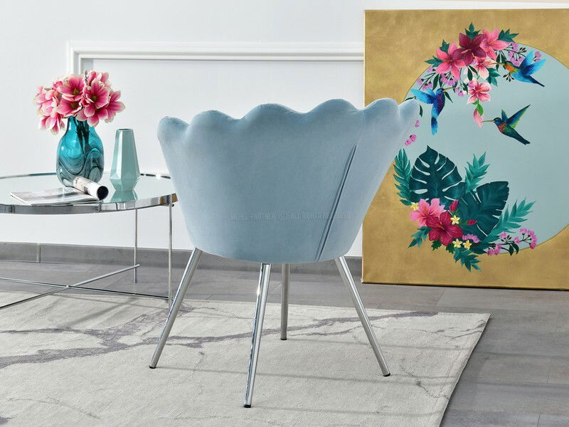 Kreslo Lasair (modrá + čierna)