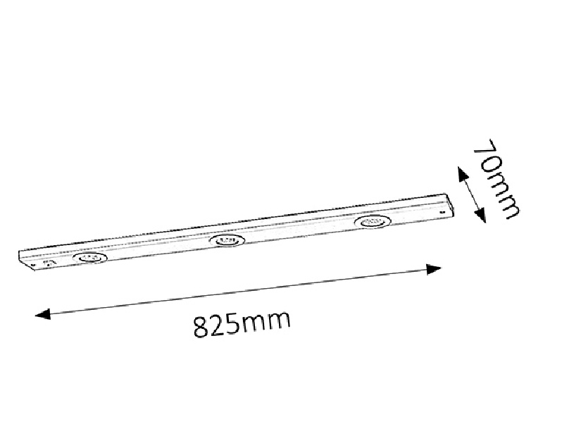 Podhľadové svietidlo Long Light 2350 (biela)