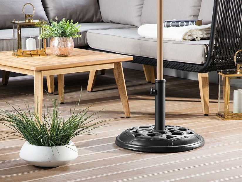 Cadru pentru umbrelă de grădină 50 cm ELFIR (beton) (cerc) (negru)