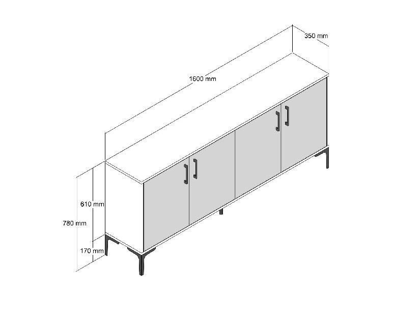 Dulap Kloe (Alb + Nuc)