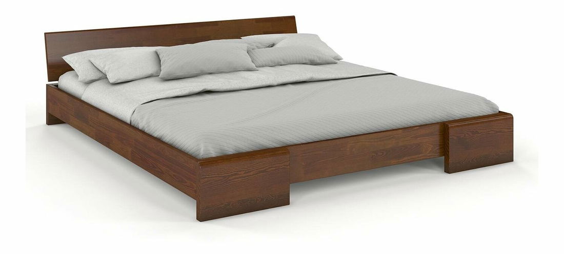 Manželská posteľ 160 cm Naturlig Blomst (borovica) (s roštom)