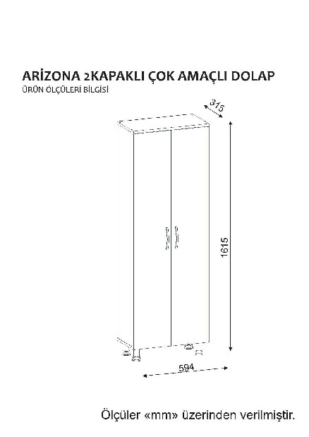 Kupaonski ormarić Austin 2 (bijela)