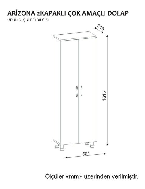Kupaonski ormarić Austin 2 (bijela)