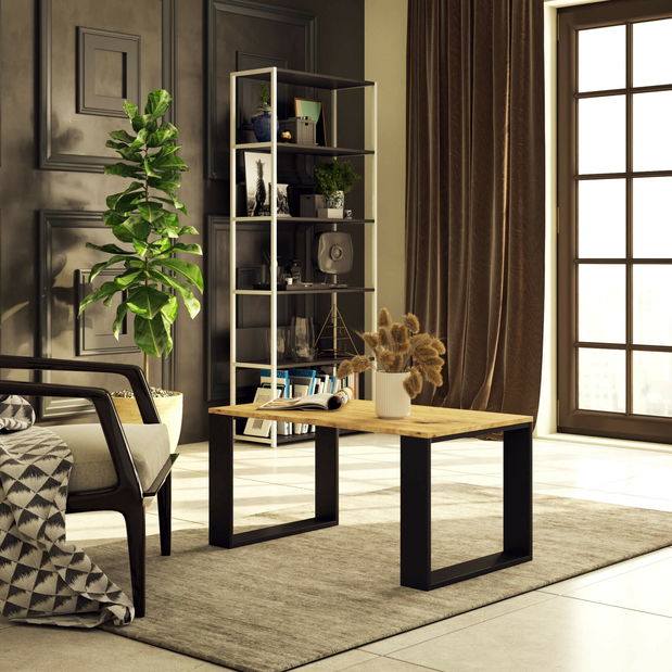 Stolić za kavu Necesito (hrast artisan + crna)