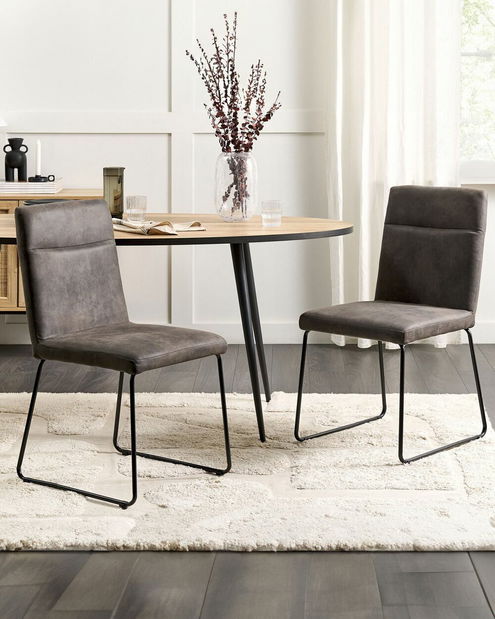 Set 2ks. jedálenských stoličiek Neville (tmavosivá)