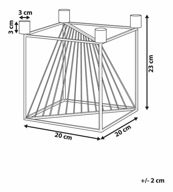 Sfeșnic MINRO (auriu)