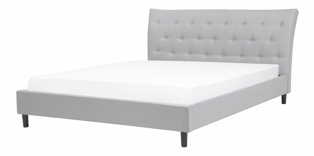 Manželská posteľ 160 cm SANTORI (s roštom) (sivá)