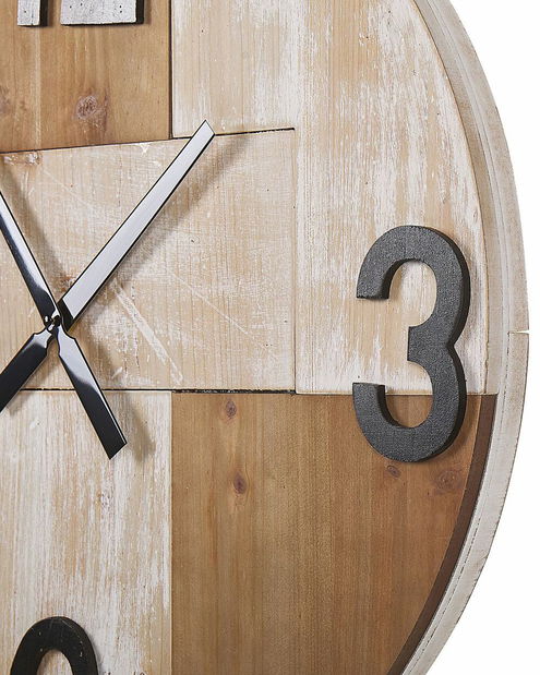 Zidni sat ø 60 cm Micza (svijetlo drvo)