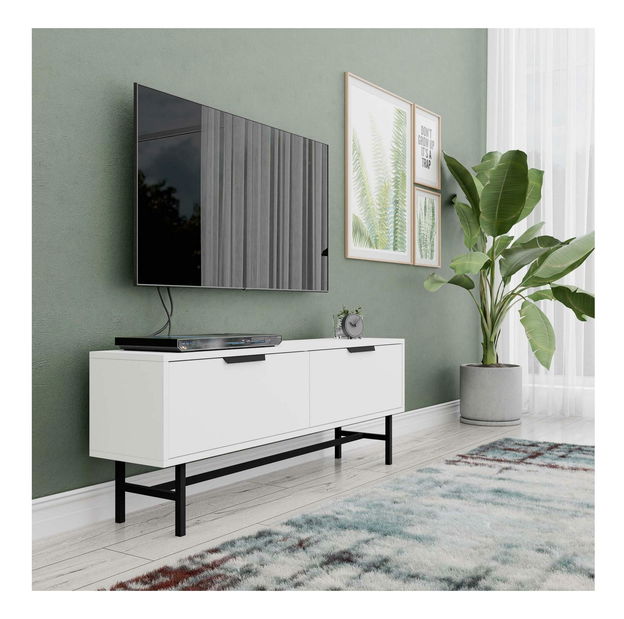 TV stolík/skrinka Bianco (biela)