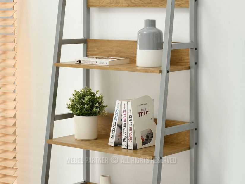 Raft Boge R (stejar + crom mat)